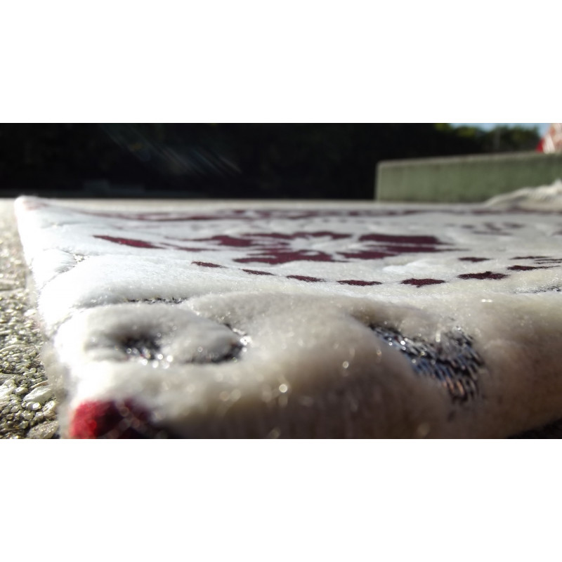 Tapis de Prière en Velours, couleur sable -motif maron Caramelle