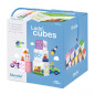Ludo'cubes: 10 stacking cubes, Construction game (Arabic-French), Educatfal