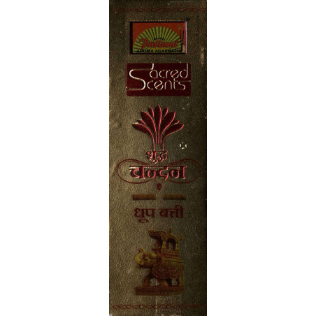 Natural Indian incense with pure sandalwood, 18 sticks (50g), by Parimal