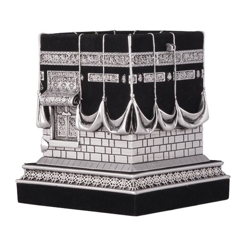 Kaaba trinket: Decorative object Model of the Holy Kaaba, Silver model.