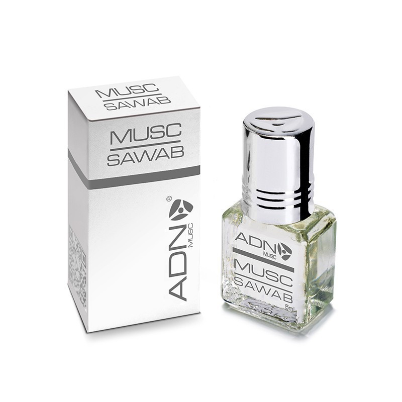 ADN Musc Sawab – Parfum concentré sans alcool pour homme- Flacon roll-on de 5 ml