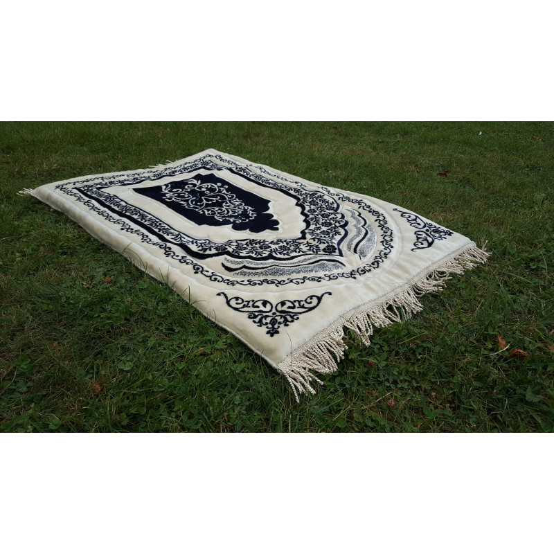"Soft & orthopedic" prayer rug (Very thick: 2.5cm) - BLUE color