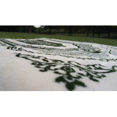 "Softness & orthopedic" prayer rug (Very thick: 2.5cm) - Green color