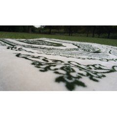 "Soft & orthopedic" prayer rug (Very thick: 2.5cm) - GREEN color