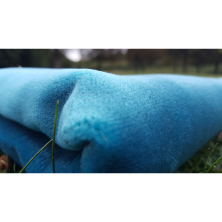 Solid Color Luxury Velvet Prayer Rug - BLUE TURQUOISE