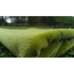 Solid Color Luxury Velvet Prayer Rug - PASTEL GREEN