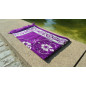 Prayer Rug - flower pattern - Indigo Violet Background