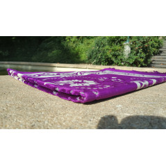 Prayer Rug - garden pattern - Indigo Violet Background