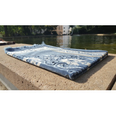 Prayer Rug - Garden Pattern - Slate Blue Background