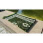 Tapis de Prière - motif fleurs - Fond Vert Sapin