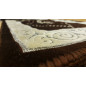 Children's Prayer Rug - BROWN COLOR - silver filament inlay - size 75X35 cm