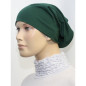 Bandeau (Bonnet) tube- Sous hijab -100% Viscose/Polyester- (Vert anglais uni)