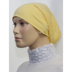 طوق رأس أنبوبي تحت الحجاب (أصفر كتكوت سادة)