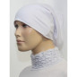 عقال (بونيه) أنبوب- تحت الحجاب -100٪ فيسكوز / بوليستر- (أبيض سادة)