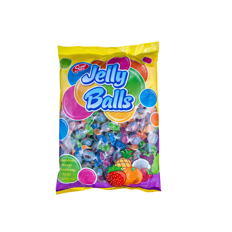 Bonbons Halal (Boules arômes fruits) – Jelly Candy (Jelly Balls)  – Sachet de 90 g
