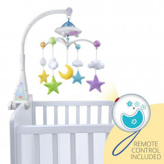 Moon and Stars, Luminous Quranic Mobile - Moon & Stars, Quran Cot Mobile with Light Projection