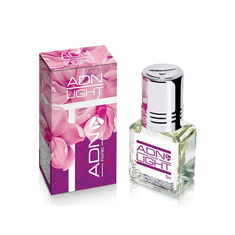 LIGHT – ADN PARIS: Parfum concentré sans alcool pour Femme- Flacon roll-on de 5 ml