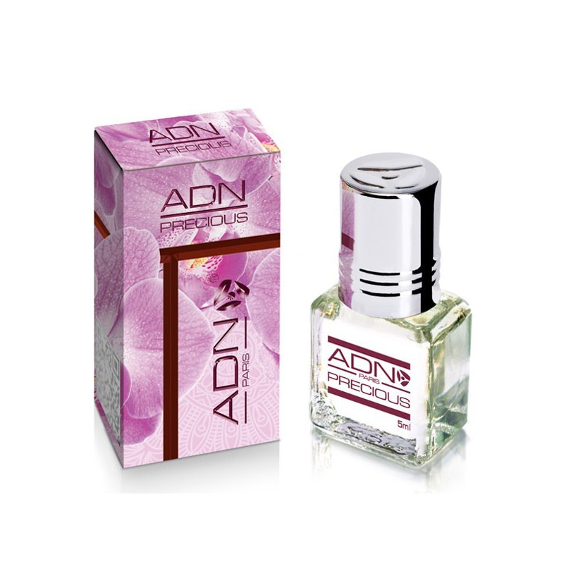 PRECIOUS- ADN PARIS: Alcohol-free concentrated perfume for women- 5 ml roll-on bottle