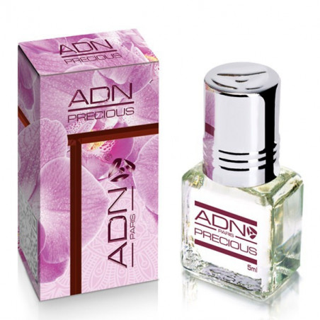 PRECIOUS- ADN PARIS: Parfum concentré sans alcool pour Femme- Flacon roll-on de 5 ml