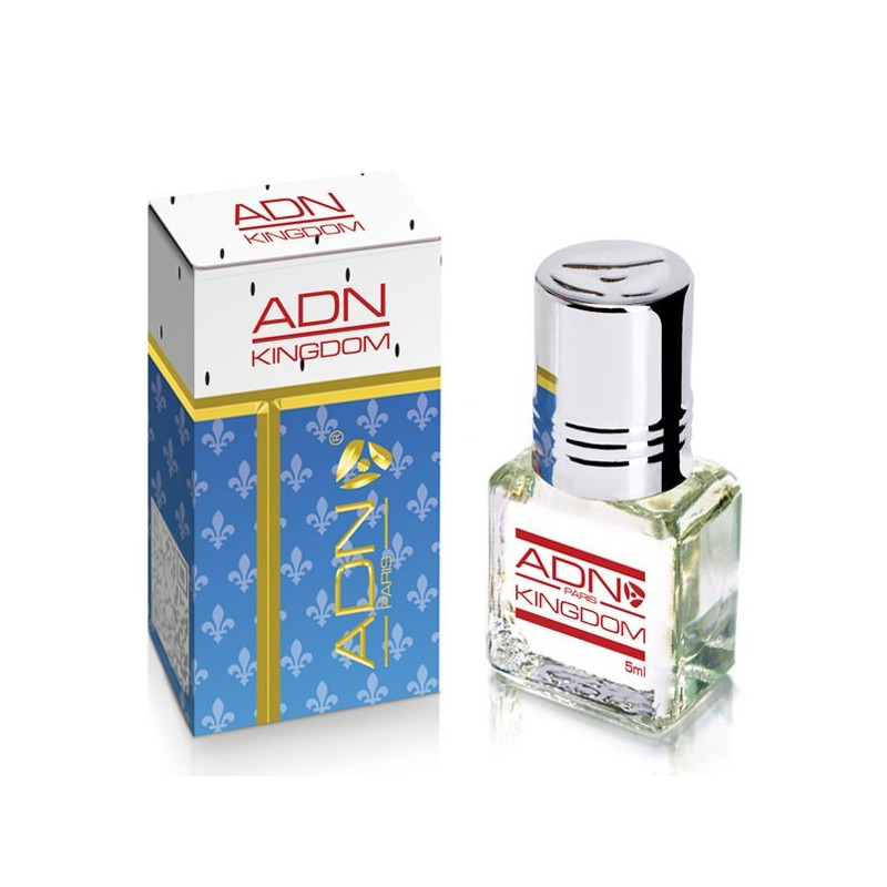 KINGDOM - ADN PARIS: Alcohol-free concentrated perfume for men - 5 ml roll-on bottle