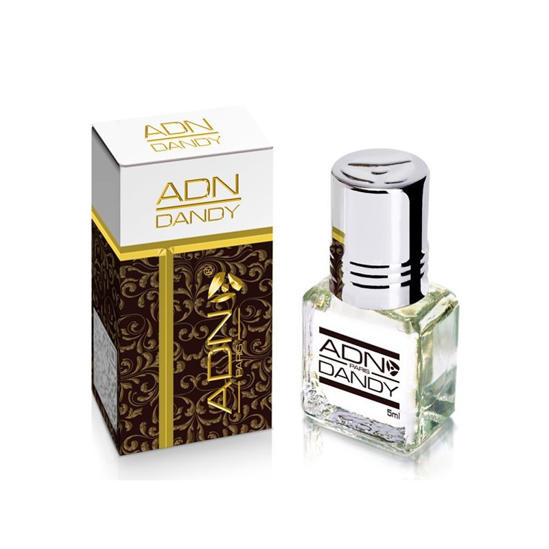 DANDY  - ADN PARIS: Parfum concentré sans alcool pour homme- Flacon roll-on de 5 ml