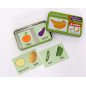 My Fruits and Vegetables DUO puzzle box: 32 pieces (metal box) - Arabic/French
