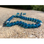 Muslim Glass Crystal Rosary for Tasbih 33 grains (Translucent Blue Col.)