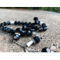 Muslim Glass Crystal Rosary for Tasbih 33 grains (Col. Matte Black)