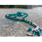Muslim Glass Crystal Rosary for Tasbih 99 grains (Translucent Green Col.)