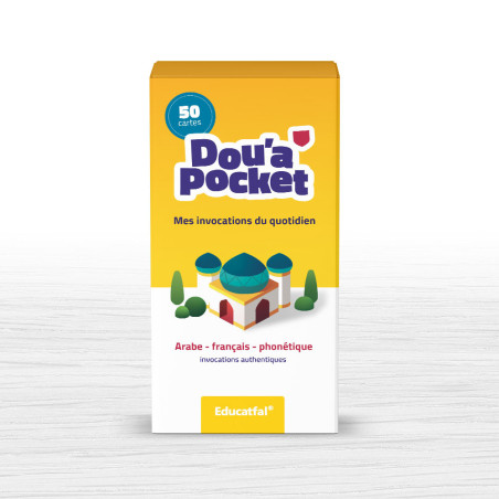 DOU'A POCKET: My Daily Invocations, 50 Cards (Arabic- French- Phonetic)