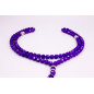 Muslim Glass Crystal Rosary for Tasbih 99 grains (Col. Purple Matte)