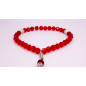 Muslim Glass Crystal Rosary for Tasbih 33 grains (Translucent Red Col.)