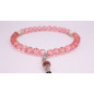 Muslim Glass Crystal Rosary for Tasbih 33 grains (Translucent Pink Col.)