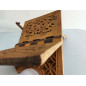 Wooden Desk: Folding Book Holder, Handcrafted Wood Reading Lectern with Book Fixing Flap (52x30 cm) - REF-TS-020