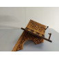 Wooden Desk: Folding Book Holder, Handcrafted Wood Reading Lectern with Book Fixing Flap (52x30 cm) - REF-TS-020