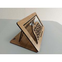 Wooden Lectern - Foldable Book Holder, Reading Lectern, High Precision CNC Machined Decoration (34x21cm)