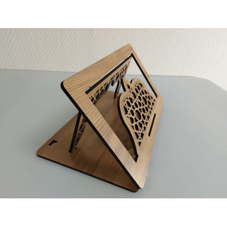 Wooden Lectern - Foldable Book Holder, Reading Lectern, High Precision CNC Machined Decoration (34x21cm)