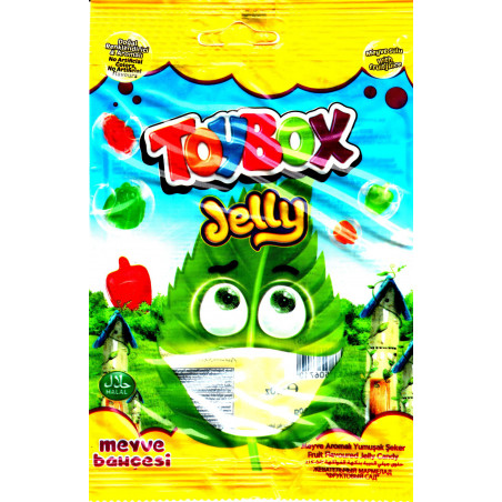 ToyBox Jelly Meyve Bahçesi (Jardin de fruits)- Bonbons Halal en gelée aux saveurs de fruits - Sachet de 80 g