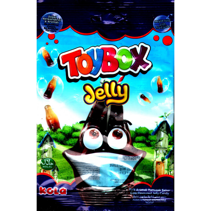 ToyBox Jelly Kola - Bonbons Halal goût Cola - Sachet de 80 g