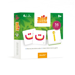 Alif Memo:
 56 cards to learn the letters while having fun (from 3 years old) - Educatfal