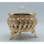 Gold metal censer / incense burner -SUGAR BOWL- REF598