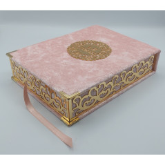 LUXURY QURAN BOX - Large Format + FR/AR Quran - PINK color