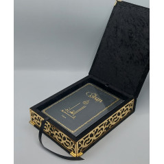 LUXURY QURAN BOX - Large Format + FR/AR Quran - BLACK color