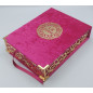 LUXURY QURAN BOX - Large Format + FR/AR Quran - Color PURPLE