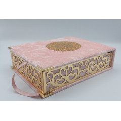 LUXURY QURAN BOX - Medium Size + FR/AR Quran - PINK color