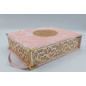 LUXURY QURAN BOX - Small Format + FR/AR Quran - PINK color