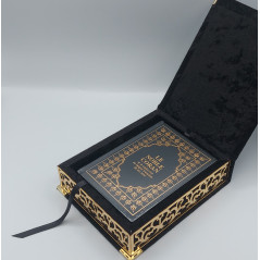 LUXURY QURAN BOX - Small Format + FR/AR Quran - BLACK color