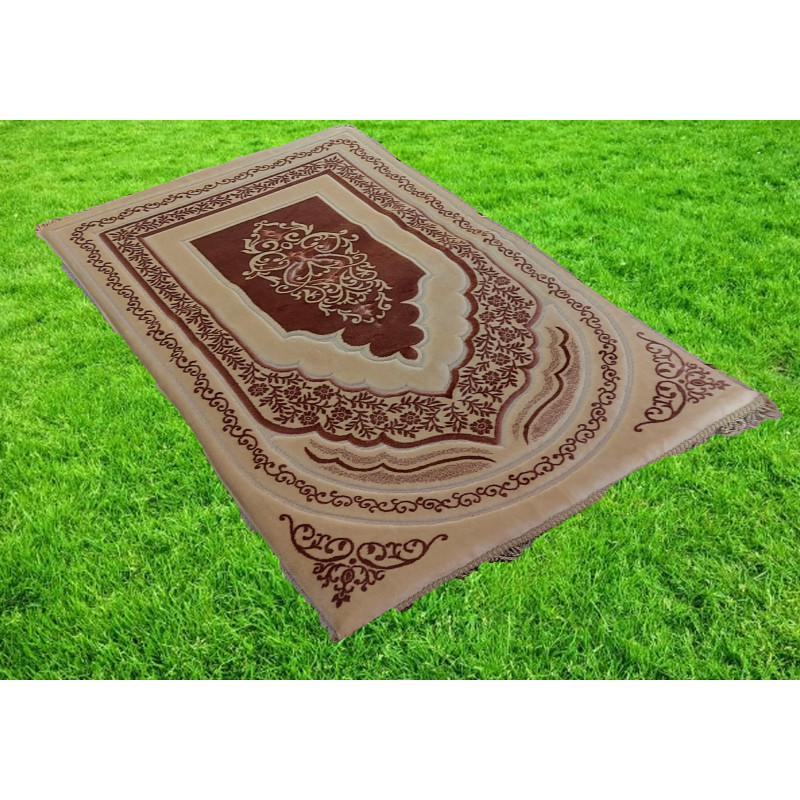 "Soft & orthopedic" prayer rug (Very thick: 2.5cm) - SALMON color
