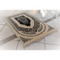 "Soft & orthopedic" prayer rug (Very thick: 2.5cm) - BLACK color