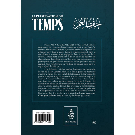 La Préservation du Temps, de Abū al-Faraj Ibn al-Jawzī, Ibn Badis Éditions